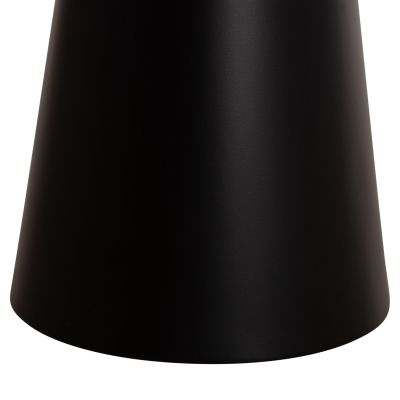 COFFEE TABLES 2PCS DIEN HM9926 METAL BASES & CERAMIC TOP-BLACK Φ56.5 & Φ43.5 cm.