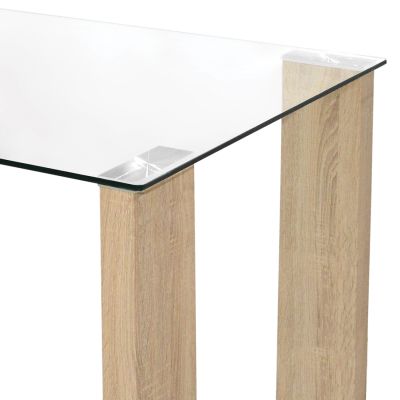 DINING SET 5PCS MORGAN HM21269.01 DINING TABLE & 4 DINING CHAIRS - CAPPUCCINO