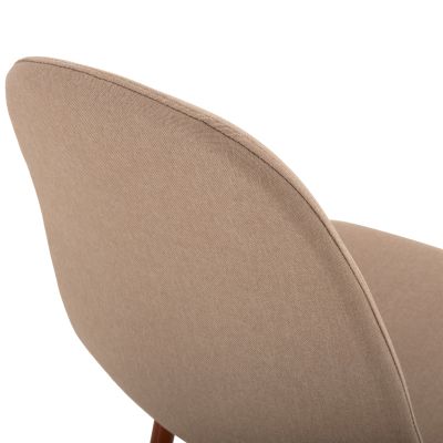 DINING SET 5PCS LEOMOR HM21270.01 DINING TABLE & 4 DINING CHAIRS - BEIGE FABRIC