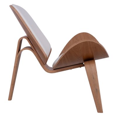 Armchair Superior P., HM1128.03 Natural color,white cushions PU 89x83x76 cm