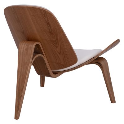 Armchair Superior P., HM1128.03 Natural color,white cushions PU 89x83x76 cm