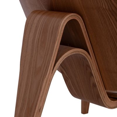 Armchair Superior P., HM1128.03 Natural color,white cushions PU 89x83x76 cm