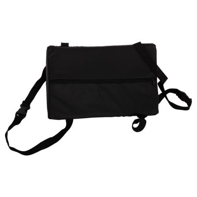 SET OF HEAD AND LUMBAR SUPPORT CUSHIONS IN BLACK COLOR