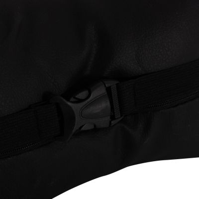 SET OF HEAD AND LUMBAR SUPPORT CUSHIONS IN BLACK COLOR