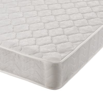 DOUBLE BED WITH MATTRESS BOBBI HM21271.01 WHITE PU WITH STORAGE SPACE--FOR 150X200cm.