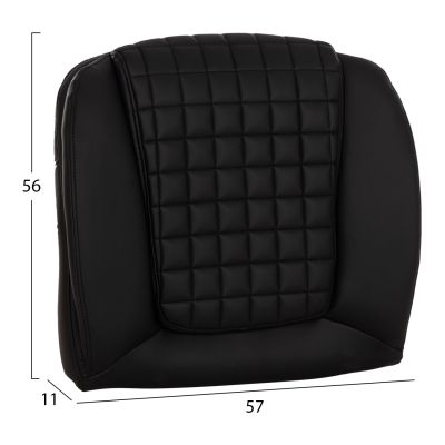REPLACEMENT SEAT FOR OFFICE CHAIR HM1097.01 BLACK PU 57x11(thickness)x56cm.