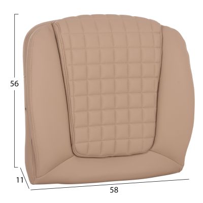 REPLACEMENT SEAT FOR OFFICE CHAIR HM1097.07 CAPPUCCINO PU 58x11(thickness)x56cm.