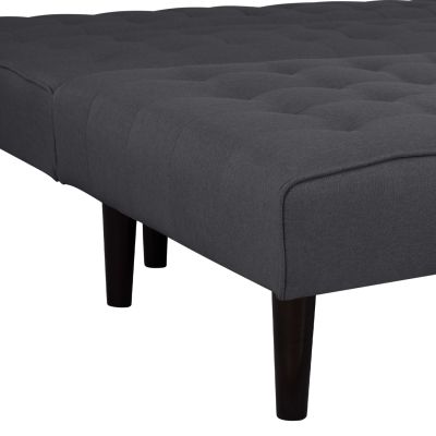 Corner Sofa Bed Reversible Zelda HM3154.01 with grey fabric 254x163x74cm