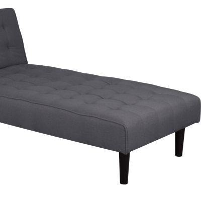 Corner Sofa Bed Reversible Zelda HM3154.01 with grey fabric 254x163x74cm