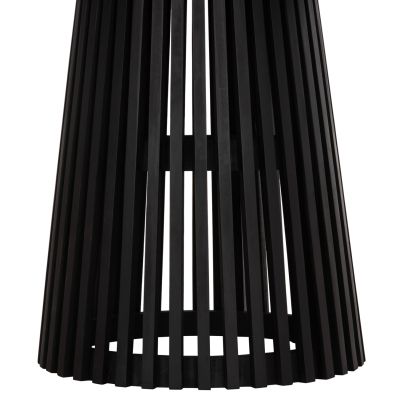 DINING TABLE ROUND FRANTZ HM9388.02 MINDI WOOD IN BLACK Φ118x79Hcm.