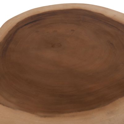 COFFEE TABLE SERVON HM9912 SUAR WOOD IN NATURAL--METAL LEGS IN BLACK 76x67x44Hcm.