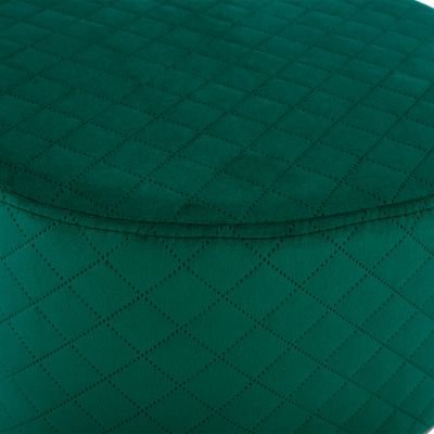 Stool Sinta HM8638.03 Cypress Green Velvet with gold base 42x42x38cm