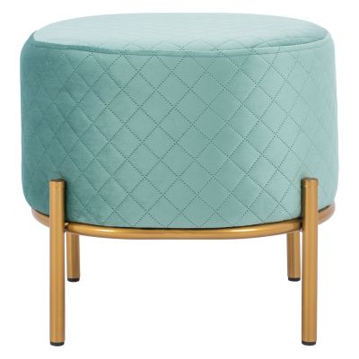 Stool Sinta HM8638.07 peanut shade with gold base 42x42x38cm