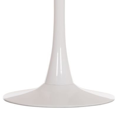 ROUND DINING TABLE ROLLO HM9421.11 MELAMINE IN WHITE MARBLE METAL LEG Φ90x74Hcm.