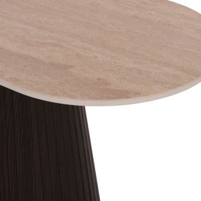 CONSOLE CATER HM18323 CERAMIC TOP WITH TRAVERTINE STONE LOOK--MDF BASE 120x40x78Hcm.