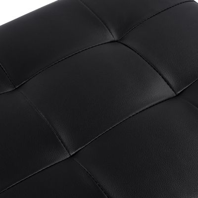 Stool PU with Storage Space Triscube Black HM223.01 121x51.5x50cm