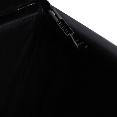 Stool PU with Storage Space Triscube Black HM223.01 121x51.5x50cm