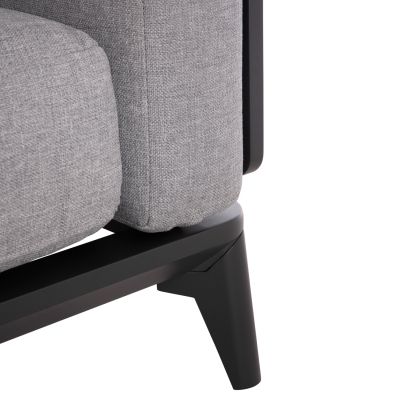 OUTDOOR LOUNGE SET 4PCS ORION SM6192.01 DARK GREY ALUMINUM & GREY OLEFIN