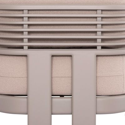 OUTDOOR LOUNGE SET 4PCS AURA SM6193.04 CHAMPAGNE COLORED ALUMINUM-OLEFIN FABRIC-ROCK BEAM TOP