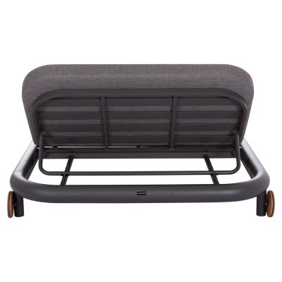 OUTDOOR DAYBED SERIES UTOPIA SM6238.01 ALUMINUM AND OLEFIN FABRIC IN DARK GREY 212x155x38Hcm.