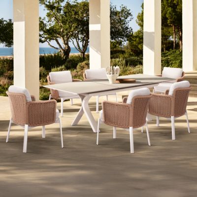 ΣΕΤ ΤΡΑΠΕΖΑΡΙΑΣ 7TMX ANDROMEDA (S) SM21246 ΑΛΟΥΜΙΝΙΟ-SINTERED STONE ΜΠΕΖ & ΕΚΡΟΥ
