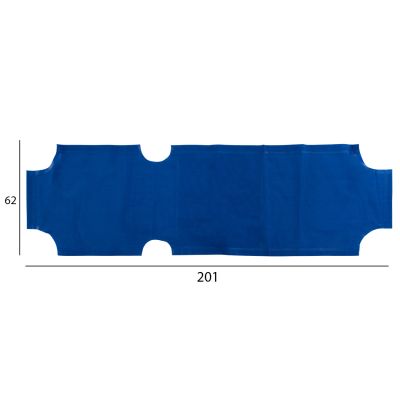 Spare parts cover for sunbed HM5072.01 Textline Blue 201x62 cm