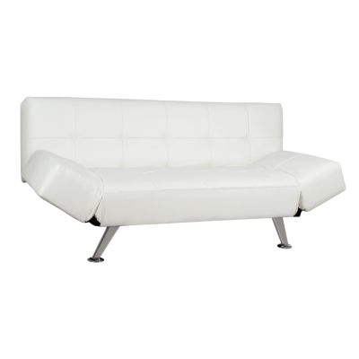 Диван/Легло HM3001.01 Thom със сгъваеми рамена Бял PU 189x93x82 см