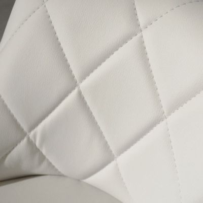 Bar Stool Rose HM204.02 with gas lift & White PU 47x40x104cm