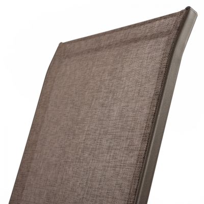 ВЪНШНО КРЕСЛО LEON HM5000.02 КАФЯВА МЕТАЛНА КОНСТРУКЦИЯ-КАФЯВ ТЕКСТИЛЕН 54x70x93Hcm.