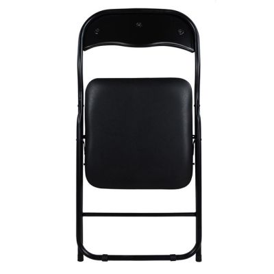 Chair Foldable PU Black HM0044 38x47x82H cm.
