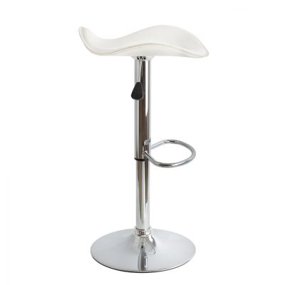 Bar Stool HM201.02 White PU with gas lift 45χ45χ82