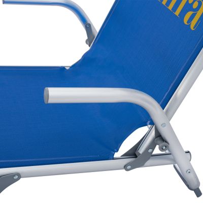 Chair for the beach HM5053.01 Heavy type Blue Aluminum 56x70x66 cm.