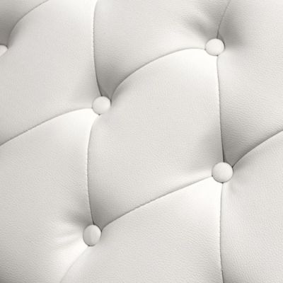 Tambour Табуретка за крака T.chesterfield Emma HM226.02 PU бял мат 80χ46χ42cm