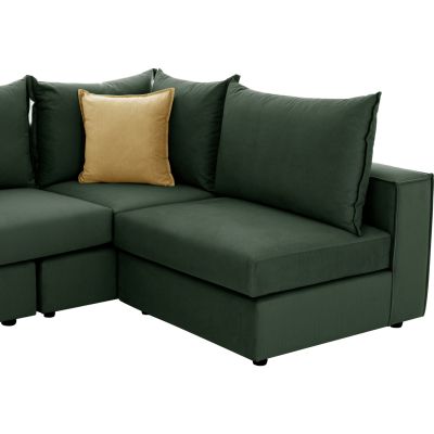 CORNER SOFA MONZA HM3256.17 INTERCHANGEABLE GREEN 265x195x98