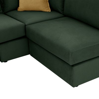 CORNER SOFA MONZA HM3256.17 INTERCHANGEABLE GREEN 265x195x98