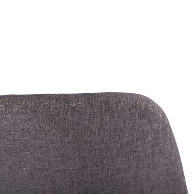 Трапезен стол Leonardo HM00100.03 с метални крака и кафява дамаска 44x55x85Υ см