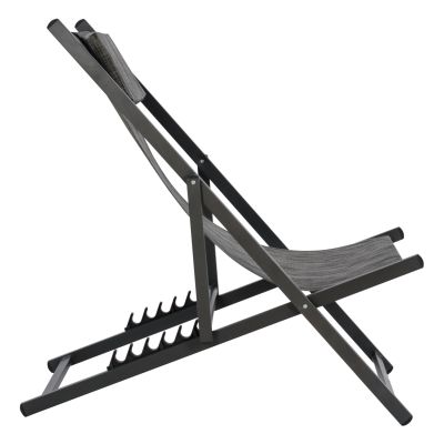 LOUNGE CHAIR PROFESSIONAL KEA HM5076.10 ALUMINUM & TEXTILENE IN GREY COLOR 59,5x102,5x94Hcm.