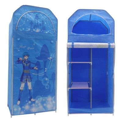 Fabric Wardrobe HM250.05 Blue 70Χ43Χ157