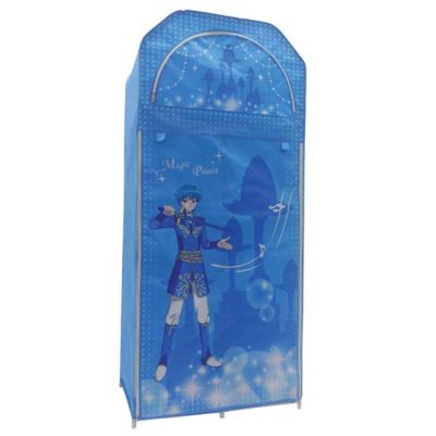 Fabric Wardrobe HM250.05 Blue 70Χ43Χ157