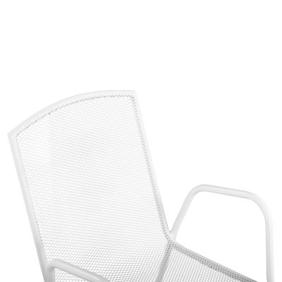 Armchair Metallic White HM5005.02 54x62x89 cm.