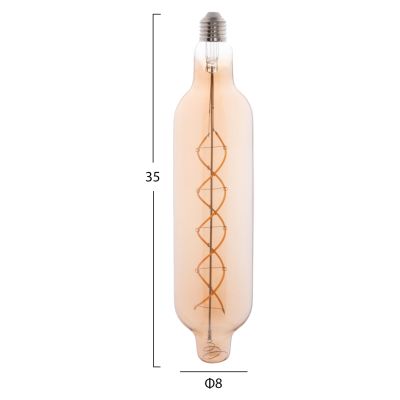 LIGHT BULB HM4055.02 JHD-NW7775 LED FILAMENT 8W E27 3000K GOLD COLOR DIMMABLE