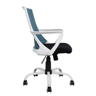 Office chair HM1053.06 Blue with mesh and metal base 58x59x103 cm