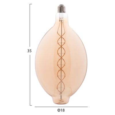 LIGHT BULB HM4051.02 LED FILAMENT 8W E27 3000K TEA COLOR DIMMABLE