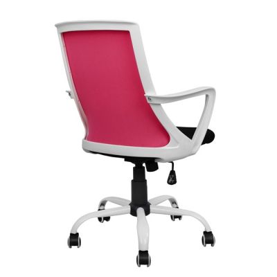 Office chair HM1053.05 Pink with mesh and metal base 58x59x103 cm