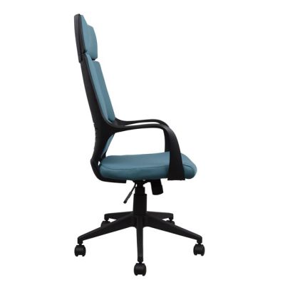 Office chair HM1054.06 Grey-Light blue and Black base 64x61x126 cm