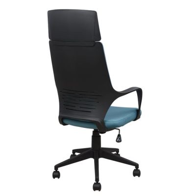 Office chair HM1054.06 Grey-Light blue and Black base 64x61x126 cm