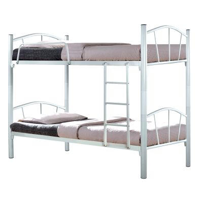 Легло Двуетажно метално Подово HM328.02 Бяло 90x190 см