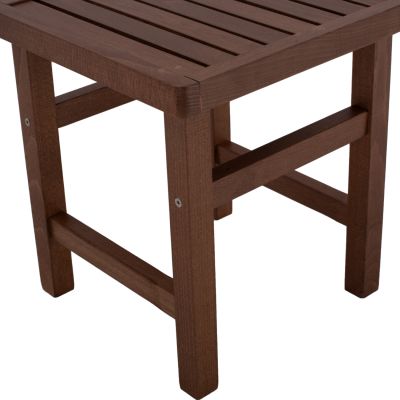 Stool-Table  Walnut Soaking  Koli 40x40 40Χ40X45cm HM289.02