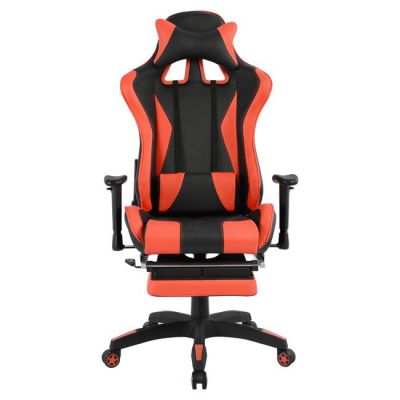 Office Gaming chair HM1063.01 Speed in Black-Red with footstep 68 x 71,5 x 134 cm