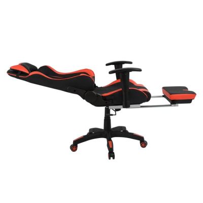 Office Gaming chair HM1063.01 Speed in Black-Red with footstep 68 x 71,5 x 134 cm